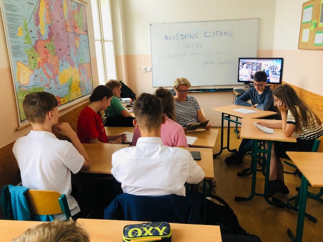 VII edycja Narodowego Czytania w naszej szkole.