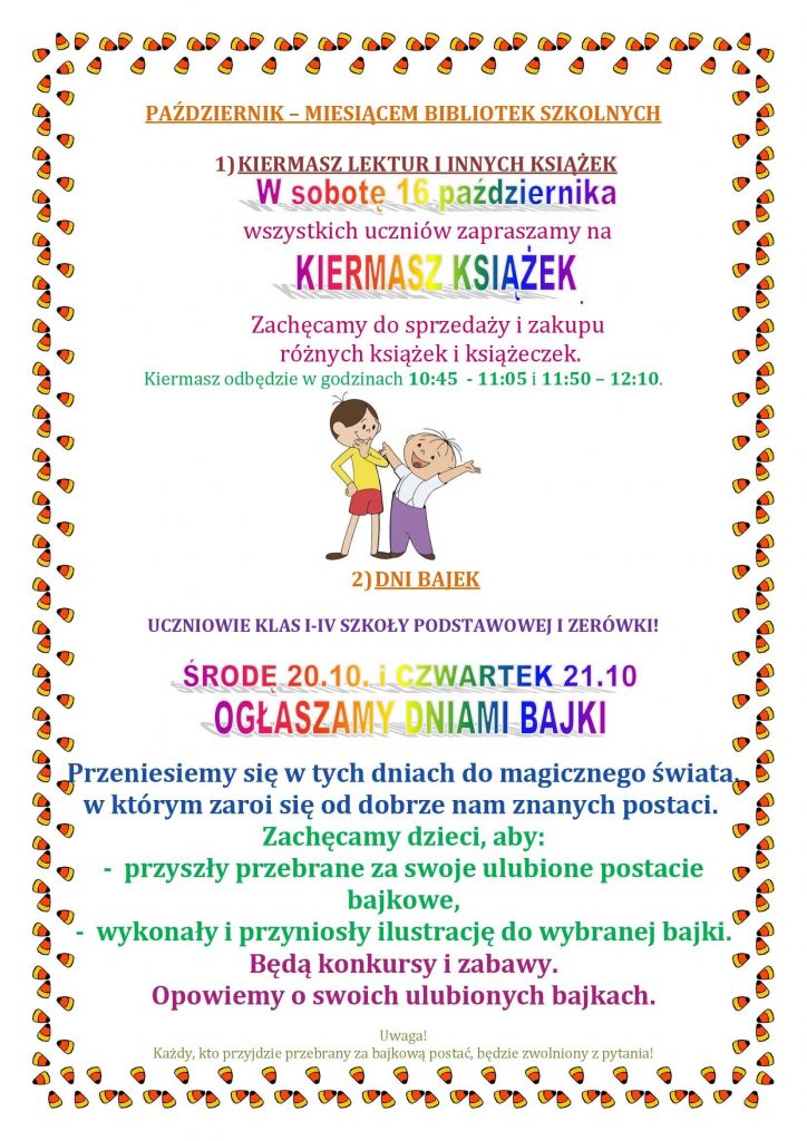 Październik miesiącem bibliotek szkolnych.