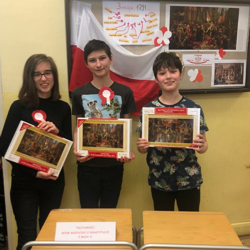 Obchody święta Konstytucji 3 maja w naszej szkole.