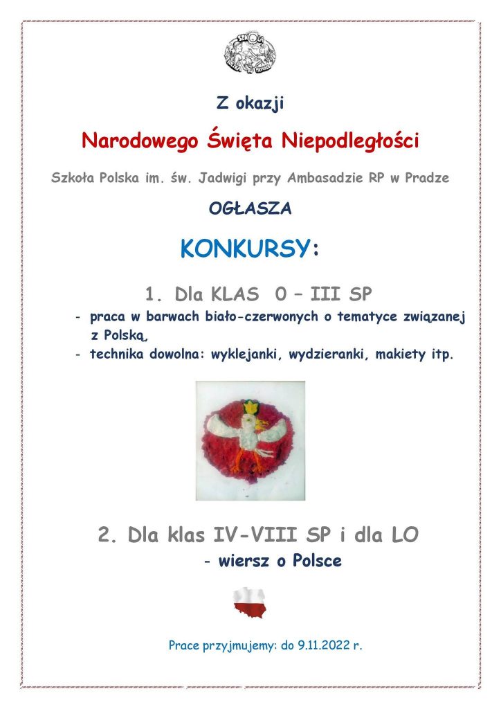 Konkursy na tegoroczne Narodowe Święto Niepodległości.