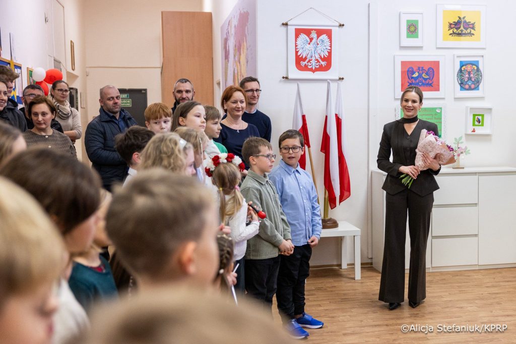 Wizyta Pierwszej Damy w Szkole Polskiej w Pradze